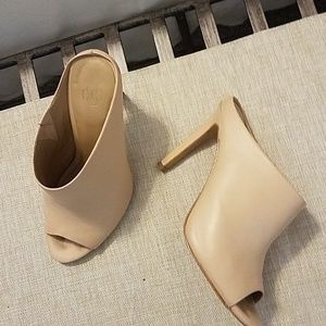 Women's,  size 6, heeled mules.